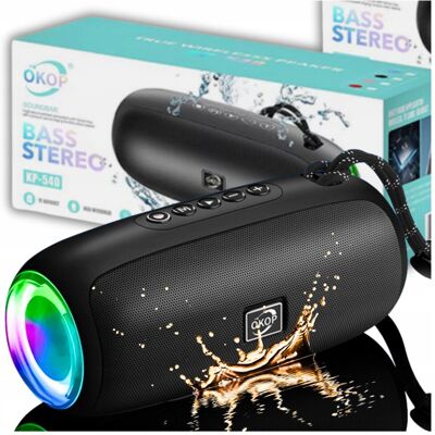 Kapsell.mk Głośnik Okop Bluetooth Tuba Led Przenośny Bezprzewodowy Mocny Bas RGB Kapsell.mk Głośnik Okop Bluetooth Tuba Led Przenośny Bezprzewodowy Mocny Bas RGB