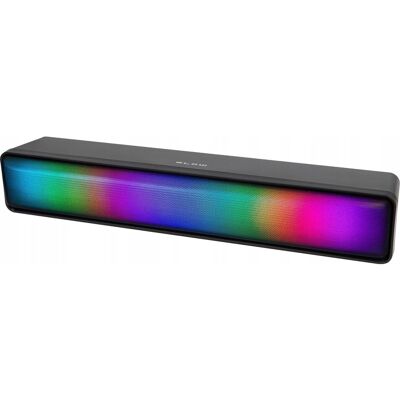 Inny producent GŁOŚNIK SOUNDBAR GAMINGOWY RGB LED 2.0 MINI JACK 3,5mm AUX USB 5V DC 2x3W Inny producent GŁOŚNIK SOUNDBAR GAMINGOWY RGB LED 2.0 MINI JACK 3,5mm AUX USB 5V DC 2x3W