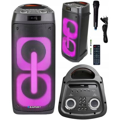 KOLUMNA AKTYWNA PARTYBOX BLAUPUNKT PB50LED KARAOKE LED PILOT AUX USB BT FM KOLUMNA AKTYWNA PARTYBOX BLAUPUNKT PB50LED KARAOKE LED PILOT AUX USB BT FM