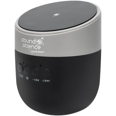 Manhattan Głośnik Bluetooth 5.0 Bezprzewodowy 5W z Ładowarką Indukcyjną Manhattan Głośnik Bluetooth 5.0 Bezprzewodowy 5W z Ładowarką Indukcyjną