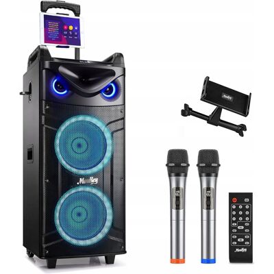 Wicked Cool Toys Moukey Głośnik bezprzewodowy przenośny MK3024 w zestawie imprezowy/karaoke Wicked Cool Toys Moukey Głośnik bezprzewodowy przenośny MK3024 w zestawie imprezowy/karaoke