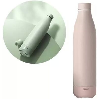 Inny producent Remax bezprzewodowy głośnik bluetooth 5.0 z termosem kubkiem termicznym 500ml różowy (RB-M5) Inny producent Remax bezprzewodowy głośnik bluetooth 5.0 z termosem kubkiem termicznym 500ml różowy (RB-M5)
