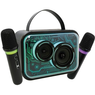 Inny producent WAART Głośnik Karaoke Bluetooth + 2 Mikrofony Bezprzewodowe LED Party Inny producent WAART Głośnik Karaoke Bluetooth + 2 Mikrofony Bezprzewodowe LED Party