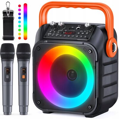 Inny producent WOWSTAR Głośnik Karaoke Zestaw dla dzieci LED Bluetooth Dwa Mikrofony Party Inny producent WOWSTAR Głośnik Karaoke Zestaw dla dzieci LED Bluetooth Dwa Mikrofony Party
