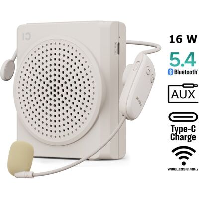 SHIDU Wzmacniacz głosu, głośnik przenośny z mikrofonem bezprzewodowym i Bluetooth 5.4 - SD-S617AC 2,4G SHIDU Wzmacniacz głosu, głośnik przenośny z mikrofonem bezprzewodowym i Bluetooth 5.4 - SD-S617AC 2,4G
