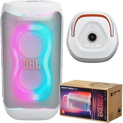 Inny producent Głośnik Imprezowy Jbl Partybox 130 Biały Bluetooth 6.0 Power Audio 200w Rms Bateria Do 15h Karaoke 2 Mikrofony Efekty Świetlne Led Ipx4 Inny producent Głośnik Imprezowy Jbl Partybox 130 Biały Bluetooth 6.0 Power Audio 200w Rms Bateria Do 15h Karaoke 2 Mikrofony Efekty Świetlne Led Ipx4