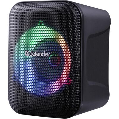 Głośnik Przenośny Defender Boomer 14 Bluetooth 15w Mp3 Usb Aux Led Czarny Głośnik Przenośny Defender Boomer 14 Bluetooth 15w Mp3 Usb Aux Led Czarny