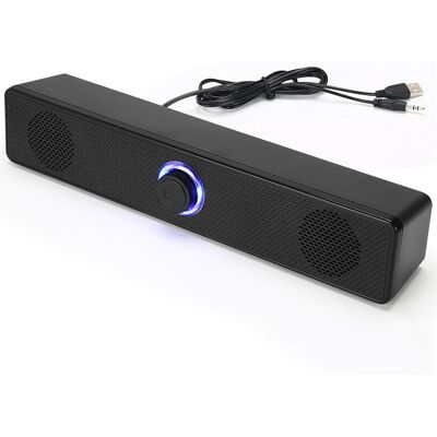 Inny producent Głośnik Soundbar Usb Przewodowy 5w Stereo Hifi Aux Pc Laptop Smukły Inny producent Głośnik Soundbar Usb Przewodowy 5w Stereo Hifi Aux Pc Laptop Smukły