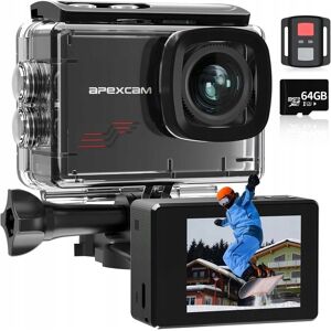 A-M Kamera Sportowa APEXCAM M80 4K 60FPS UHD Wodoodporna Akcesoria + Pilot A-M Kamera Sportowa APEXCAM M80 4K 60FPS UHD Wodoodporna Akcesoria + Pilot