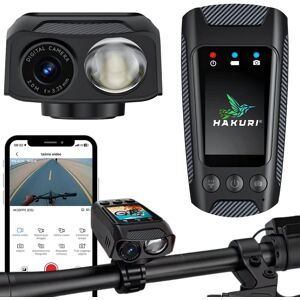 Kamera sportowa rowerowa Rejestrator 4K/60FPS UHD Video Latarka Klakson 4w1+ karta pemięci 64G Kamera do nagrywania na kierownicę Rejestrator HAKURI Kamera sportowa rowerowa Rejestrator 4K/60FPS UHD Video Latarka Klakson 4w1+ karta pemięci 64G Kamera do nagrywania na kierownicę Rejestrator HAKURI