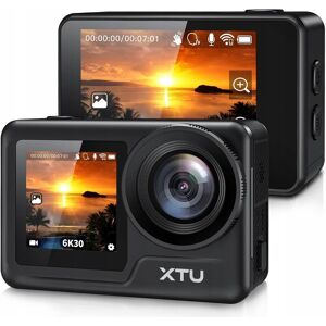 XTU Action Cam 6K/4K - 5 GHz WLAN 30 m, wodoszczelna kamera sportowa 20 MP XTU Action Cam 6K/4K - 5 GHz WLAN 30 m, wodoszczelna kamera sportowa 20 MP