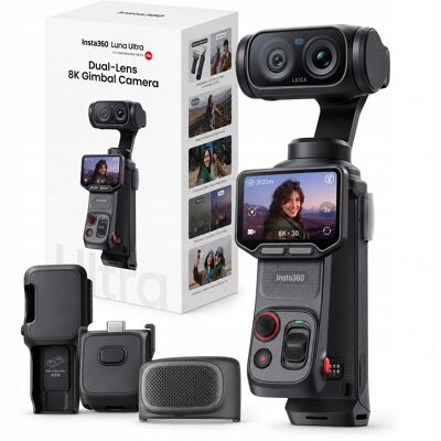 Insta360 Luna Ultra Standard Bundle – Kamera Sportowa 8k Z Obiektywami Leica, Sensorem 1' I Odłączanym Ekranem Oled 2' Insta360 Luna Ultra Standard Bundle – Kamera Sportowa 8k Z Obiektywami Leica, Sensorem 1' I Odłączanym Ekranem Oled 2'