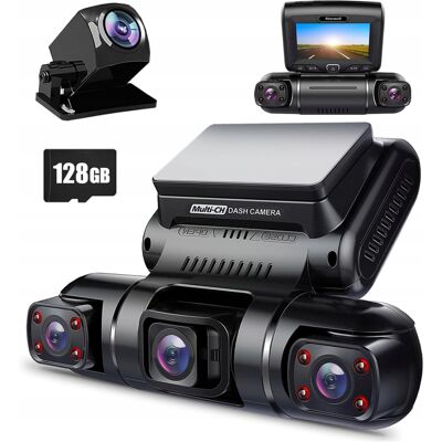 Inny producent Kamera samochodowa 4 obiektywy WiFi GPS FHD 1080P 128GB WDR 24H Inny producent Kamera samochodowa 4 obiektywy WiFi GPS FHD 1080P 128GB WDR 24H