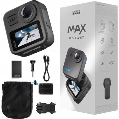 Inny producent Kamera Sportowa Gopro Max 360, 5.6k 30 Fps, Wi-Fi, Bluetooth Inny producent Kamera Sportowa Gopro Max 360, 5.6k 30 Fps, Wi-Fi, Bluetooth