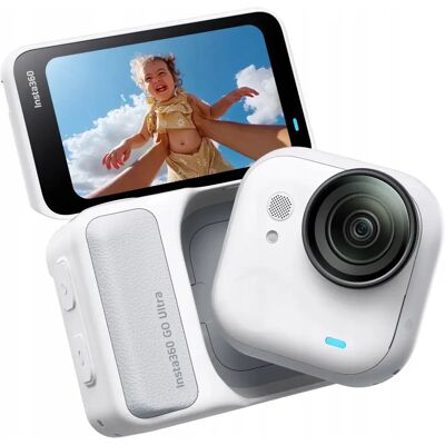 Kamera Sportowa Insta360 Go Ultra Biały, Filmy 4k 60fps, Wi-Fi, Bluetoot Kamera Sportowa Insta360 Go Ultra Biały, Filmy 4k 60fps, Wi-Fi, Bluetoot