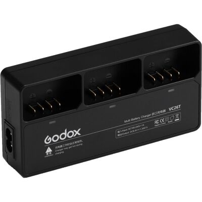 Godox VC26T potrójna ładowarka do baterii VB26 (Lampy V1) Godox VC26T potrójna ładowarka do baterii VB26 (Lampy V1)