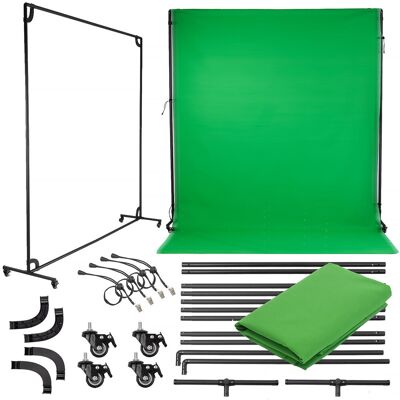 CineGEN MOBILNA MODUŁOWA RAMA 3x3 + TŁO GREEN SCREEN ZESTAW STUDYJNY CineGEN MOBILNA MODUŁOWA RAMA 3x3 + TŁO GREEN SCREEN ZESTAW STUDYJNY
