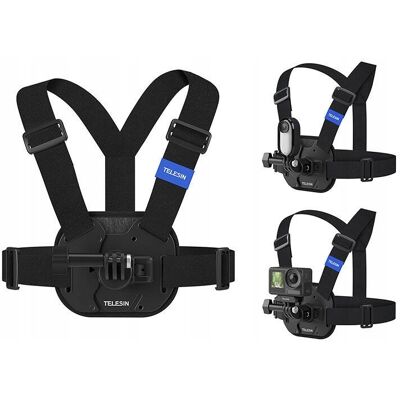 TELESIN Szelki Chest Mount Uchwyt Na Klatkę Do Apple Iphone 16 Pro Max Gopro Dji / S2-cgp-02 TELESIN Szelki Chest Mount Uchwyt Na Klatkę Do Apple Iphone 16 Pro Max Gopro Dji / S2-cgp-02