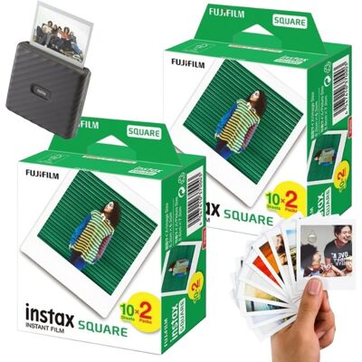 WKŁADY INSTAX SQUARE FUJIFILM 40 SZTUK SQ6 SQ1 KLISZE ZDJĘCIA WKŁADY INSTAX SQUARE FUJIFILM 40 SZTUK SQ6 SQ1 KLISZE ZDJĘCIA