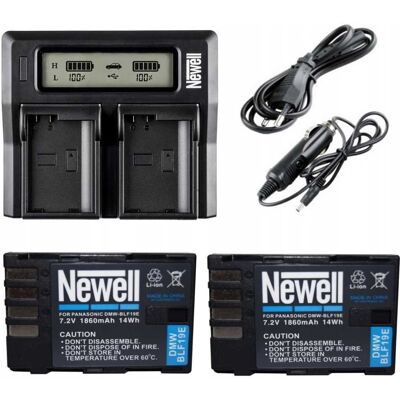 Newell Zestaw Ładowarka Dual Charger+2Akumulatory Blf19 Do Panasonic Newell Zestaw Ładowarka Dual Charger+2Akumulatory Blf19 Do Panasonic