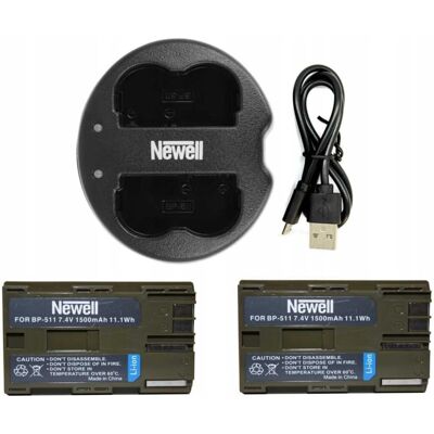 Newell Zestaw Ładowarka Dual Sdc-Usb+ 2Akumulatory Bp-511 Newell Zestaw Ładowarka Dual Sdc-Usb+ 2Akumulatory Bp-511