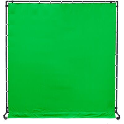 CineGEN Zielone Tło GreenScreen bawełna + Modularna Rama 3x3M Zestaw Studio CineGEN Zielone Tło GreenScreen bawełna + Modularna Rama 3x3M Zestaw Studio