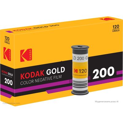 Eastman Kodak Gold 200 / 120 – Film Kolorowy (1 Szt. Z Propacku) Eastman Kodak Gold 200 / 120 – Film Kolorowy (1 Szt. Z Propacku)