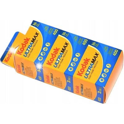 Film Klisza Kolorowa Negatyw Wkład Kodak 135 Ultramax 36 Zdjęć 36x Film Klisza Kolorowa Negatyw Wkład Kodak 135 Ultramax 36 Zdjęć 36x