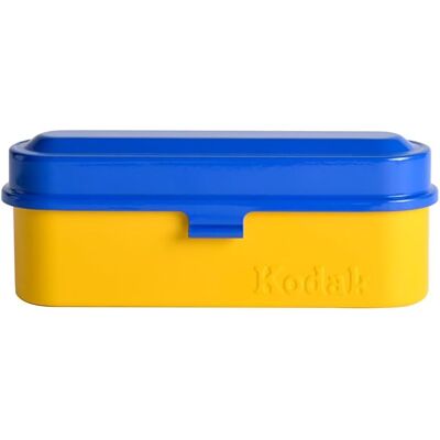 Kodak Film Case Etui Na 5 Rolek Folii 35mm Stalowe Retro Niebieskie Kodak Film Case Etui Na 5 Rolek Folii 35mm Stalowe Retro Niebieskie