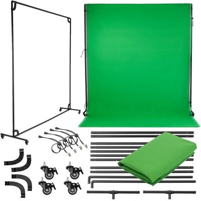 CineGEN Mobilna Modułowa Rama 3x3 + Tło Green Screen Zestaw Studyjny CineGEN Mobilna Modułowa Rama 3x3 + Tło Green Screen Zestaw Studyjny