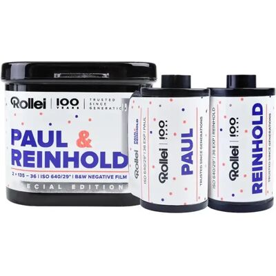 Rollei Paul & Reinhold 640 / 36 Klatek (Typ 135) Twin-Pack – Limitowany Film Czarno-Biały Rollei Paul & Reinhold 640 / 36 Klatek (Typ 135) Twin-Pack – Limitowany Film Czarno-Biały