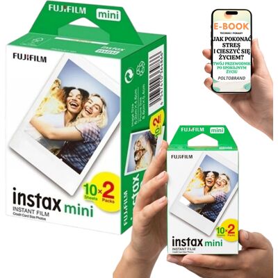 Wkład Fujifilm Instax Mini 2x10 Zdjęć Pamiątki Z Podróży Prezent Pod Choinkę + E-Book-2 Wkład Fujifilm Instax Mini 2x10 Zdjęć Pamiątki Z Podróży Prezent Pod Choinkę + E-Book-2