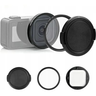 Puluz Zestaw 3w1 Adapter + Filtr Uv 58mm + Dekielek Do Gopro Mission 1 / 1 Pro / Pu1114b Puluz Zestaw 3w1 Adapter + Filtr Uv 58mm + Dekielek Do Gopro Mission 1 / 1 Pro / Pu1114b