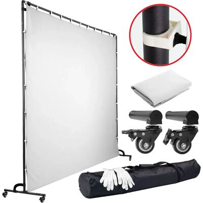 CineGEN Zestaw Studyjny Białe Tło Fotograficzne + Modułowy Stelaż 3x3 Na Kółkach CineGEN Zestaw Studyjny Białe Tło Fotograficzne + Modułowy Stelaż 3x3 Na Kółkach