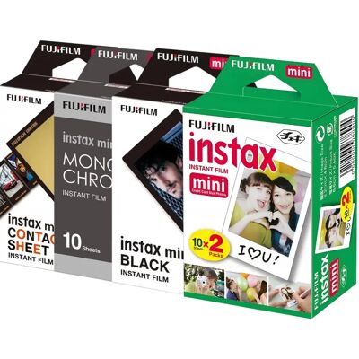Zestaw Wkładów Fujifilm Instax Mini Contact Mono Black Glossy 50 Zdjęć Zestaw Wkładów Fujifilm Instax Mini Contact Mono Black Glossy 50 Zdjęć