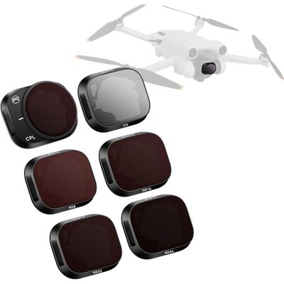 6x FILTR OBIEKTYWU DO DRONA DJI MINI 3 PRO ND UV CPL ND8 ND16 ND32 ND64 6x FILTR OBIEKTYWU DO DRONA DJI MINI 3 PRO ND UV CPL ND8 ND16 ND32 ND64