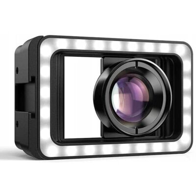 Apexel Obiektyw Makro Do Telefonu Smartfona 100Mm Hd + Lampa Led 40 / Cri 95+ / Apl-Hb100Fl23 Apexel Obiektyw Makro Do Telefonu Smartfona 100Mm Hd + Lampa Led 40 / Cri 95+ / Apl-Hb100Fl23