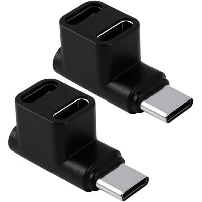 Adapter Usb C Rozdzielacz Danych 2w1 Męski Kątowy Type C 10gbs Adapter Usb C Rozdzielacz Danych 2w1 Męski Kątowy Type C 10gbs
