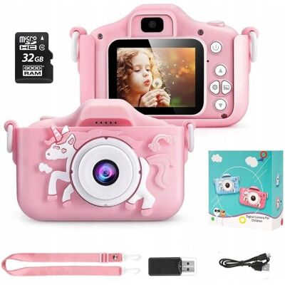 ZeeTech Aparat Cyfrowy Dla Dzieci 40mpx Kamera Zabawka Jednorożec + Karta 32gb ZeeTech Aparat Cyfrowy Dla Dzieci 40mpx Kamera Zabawka Jednorożec + Karta 32gb