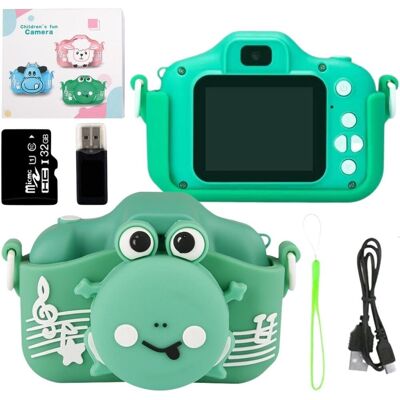 ZeeTech Aparat Cyfrowy Dla Dzieci, Bambino, Żabka 40 Mpx Z Kartą Pamięci 32Gb ZeeTech Aparat Cyfrowy Dla Dzieci, Bambino, Żabka 40 Mpx Z Kartą Pamięci 32Gb