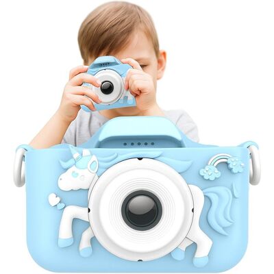 Zamiennik/inny Aparat cyfrowy dla dzieci fotograficzny edukacyjny jednorożec niebieski Zamiennik/inny Aparat cyfrowy dla dzieci fotograficzny edukacyjny jednorożec niebieski