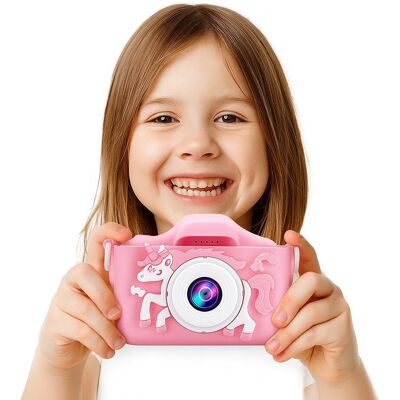 Zamiennik/inny Aparat cyfrowy dla dzieci fotograficzny edukacyjny jednorożec różowy Zamiennik/inny Aparat cyfrowy dla dzieci fotograficzny edukacyjny jednorożec różowy