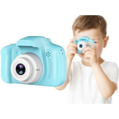 Zamiennik/inny Aparat cyfrowy dla dzieci fotograficzny edukacyjny zabawka X2 niebieski Zamiennik/inny Aparat cyfrowy dla dzieci fotograficzny edukacyjny zabawka X2 niebieski