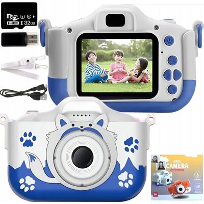 ZeeTech Aparat Cyfrowy Dla Dzieci Kamera Lisek Zabawka 40Mpx + Karta 32Gb ZeeTech Aparat Cyfrowy Dla Dzieci Kamera Lisek Zabawka 40Mpx + Karta 32Gb