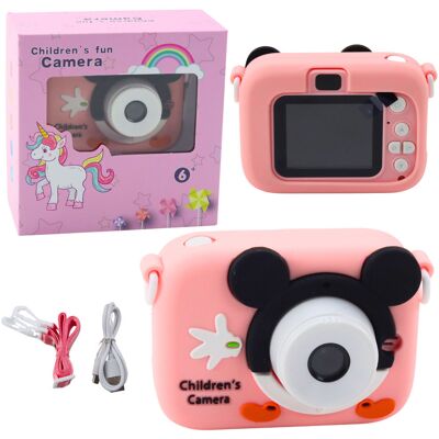 LEAN Toys Aparat Cyfrowy Dla Dzieci Myszka Różowy 48Mpx HD 1080P LEAN Toys Aparat Cyfrowy Dla Dzieci Myszka Różowy 48Mpx HD 1080P