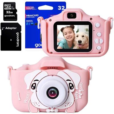 Revento Aparat Cyfrowy Dla Dzieci Piesek + Karta pamięci 32 GB Zabawki Dla Dzieci Revento Aparat Cyfrowy Dla Dzieci Piesek + Karta pamięci 32 GB Zabawki Dla Dzieci