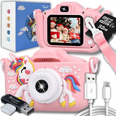 ZeeTech Aparat Cyfrowy Fotograficzny Dla Dzieci 40Mpx Kamera Zabawka Gry + Karta 32Gb ZeeTech Aparat Cyfrowy Fotograficzny Dla Dzieci 40Mpx Kamera Zabawka Gry + Karta 32Gb