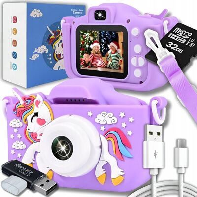 ZeeTech Aparat Cyfrowy Fotograficzny Dla Dzieci 40Mpx Kamera Zabawka Gry + Karta 32Gb ZeeTech Aparat Cyfrowy Fotograficzny Dla Dzieci 40Mpx Kamera Zabawka Gry + Karta 32Gb
