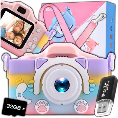 ZeeTech Aparat Cyfrowy Fotograficzny Dla Dzieci 40Mpx Kamera Zabawka Gry+Karta 32Gb ZeeTech Aparat Cyfrowy Fotograficzny Dla Dzieci 40Mpx Kamera Zabawka Gry+Karta 32Gb