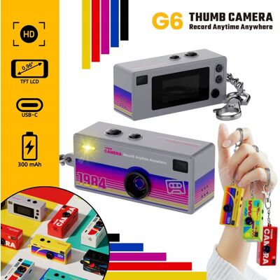 Inny producent Aparat Cyfrowy G6 Thumb Camera 'Grey' Keychain (5907972369577) Inny producent Aparat Cyfrowy G6 Thumb Camera 'Grey' Keychain (5907972369577)